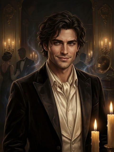 Painted portrait of Lord Dev Ravensworth, The Lord of Ravensworth